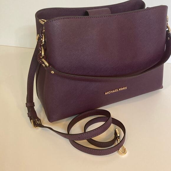 🌺 NWT Authentic Michael Kors Leather Satchel - Picture 11 of 16